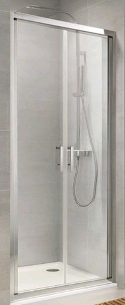 Душевые двери Koller Pool ND90C Neon 2-секционные распашные 900x1900 мм прозрачные